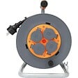 ZENITECH - Enrouleur de chantier IP44 4 prises 16A 3G1,5mm² 25m - orange - Zenitech - vignette