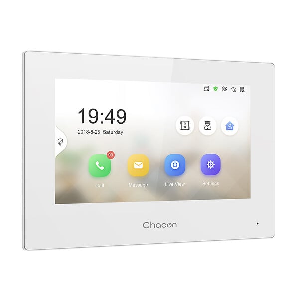 DIO - Visiophone filaire écran LCD 7'' - IP65 - Noir - DiO - large
