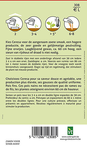 ARBORIX - Pois Nains Ceresa - Ca. 25 gr (Livraison Gratuite) - large