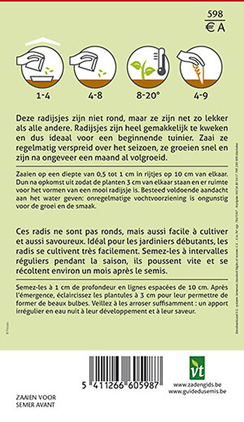 ARBORIX - Radis Flamboyant - Ca. 10 gr (Livraison Gratuite) - large