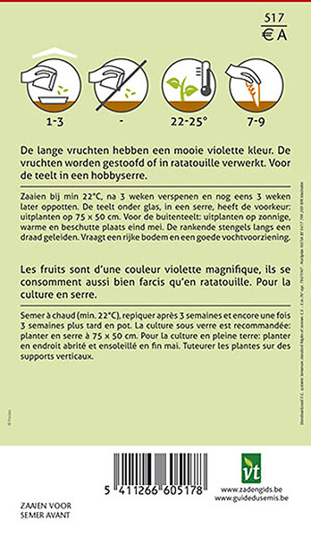 ARBORIX - Aubergine Violette Longue - Ca. 1 gr (Livraison Gratuite) - large