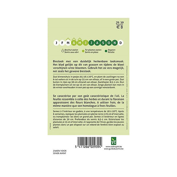 ARBORIX - Ciboulette De Chine - Ca. 0,75 gr (Livraison Gratuite) - large