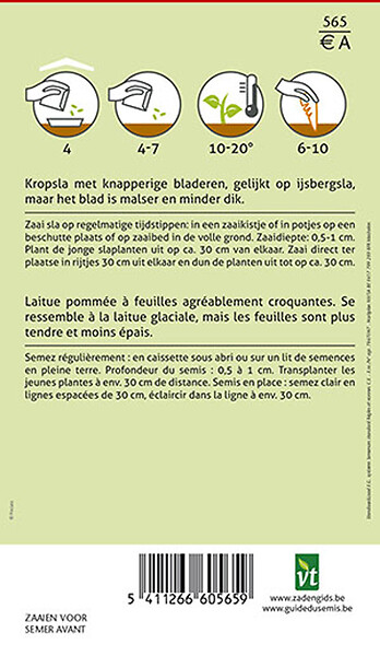 ARBORIX - Laitue Batavia - Ca. 3 gr (Livraison Gratuite) - large