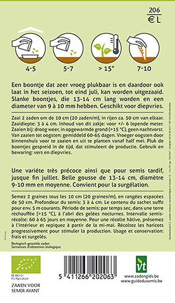 ARBORIX - Bio Haricots Nains Maxi - Ca. 25 gr (Livraison Gratuite) - large