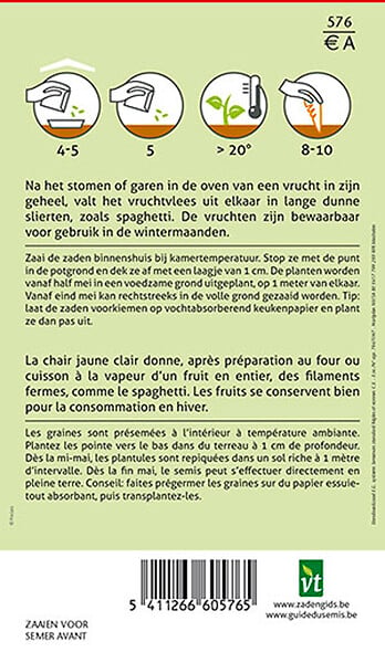 ARBORIX - Courge Vegetable Spaghetti - Ca. 1,5 gr (Livraison Gratuite) - large
