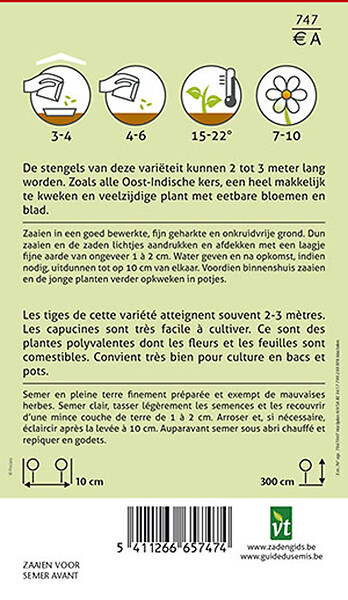 ARBORIX - Capucine Grimpante - Ca. 3.5 gr (Livraison Gratuite) - large