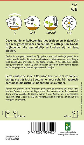 ARBORIX - Souci Calendula Nova - Ca. 1,25 gr (Livraison Gratuite) - large