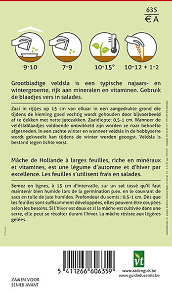 ARBORIX - Mache à Grosse Graine - Ca. 4 gr (Livraison Gratuite) - large