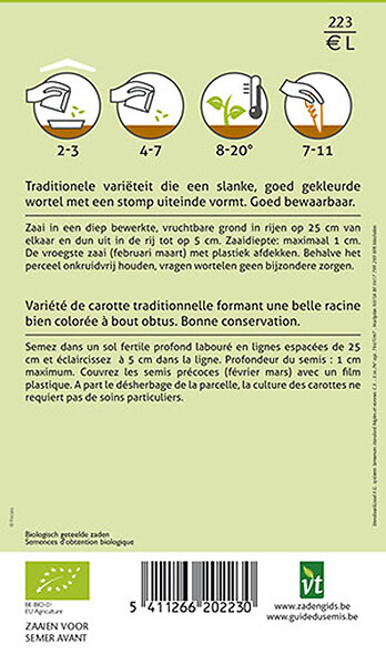 ARBORIX - Bio Carottes Nantaise - Ca. 4 gr (Livraison Gratuite) - large