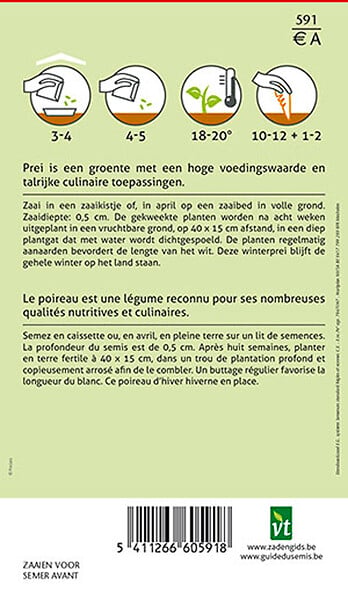 ARBORIX - Poireau De Liège - Ca. 5 gr (Livraison Gratuite) - large