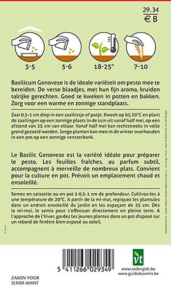 ARBORIX - Basilic Genovese - Ca. 1 gr (Livraison Gratuite) - large