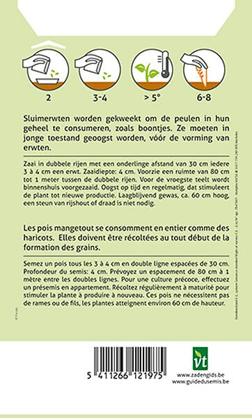 ARBORIX - Pois Mangetout Norli - Ca. 50 gr (Livraison Gratuite) - large