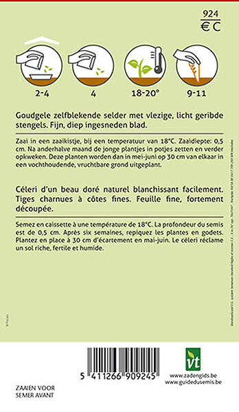 ARBORIX - Cèleri Golden Spartan - Ca. 1 gr (Livraison Gratuite) - large