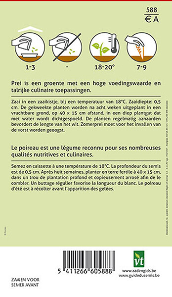 ARBORIX - Poireau D'Elbeuf - Ca. 5 gr (Livraison Gratuite) - large