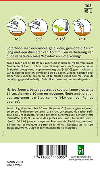 ARBORIX - Haricots Nains Fructidor - Ca. 25 gr (Livraison Gratuite) - large