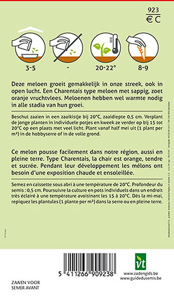 ARBORIX - Melon Stellio F1 Hybride - Ca. 0,3 gr (Livraison Gratuite) - large