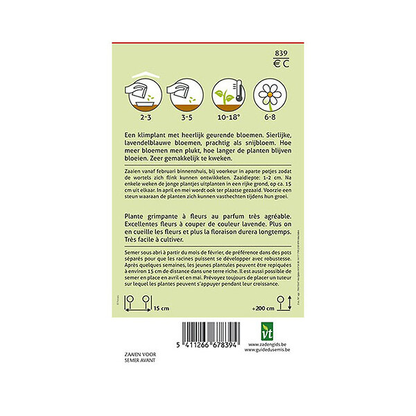 ARBORIX - Pois De Senteur Lavande - Ca. 3 gr (Livraison Gratuite) - large