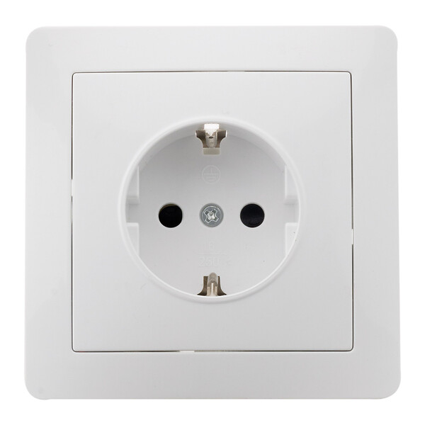 ZENITECH - Prise encastrée Schuko - Blanc - Orys - Zenitech - large