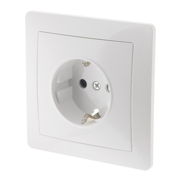 ZENITECH - Prise encastrée Schuko - Blanc - Orys - Zenitech - large