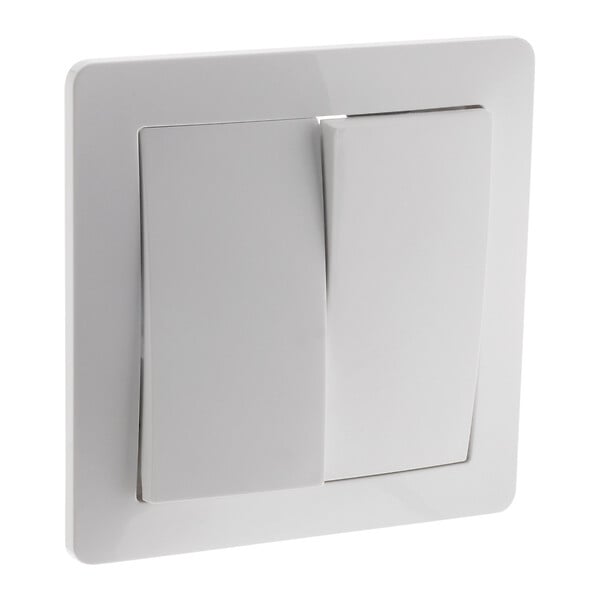 ZENITECH - Va-et-vient double en saillie à bornes automatiques - Blanc - Orys -Zenitech - large