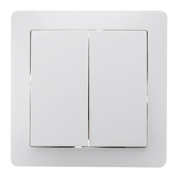 ZENITECH - Va-et-vient double en saillie à bornes automatiques - Blanc - Orys -Zenitech - large