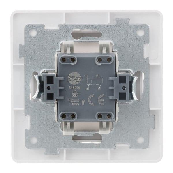 ZENITECH - Va et vient encastré 10A - Blanc - Orys - Zenitech - large