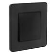 ZENITECH - Bouton poussoir complet 10A - métal Noir brossé - Kouro - Zenitech - vignette