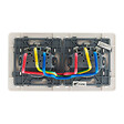 ZENITECH - Lot de 10 doubles prises précâblées 2P+T 16A - blanc - Zenitech - vignette