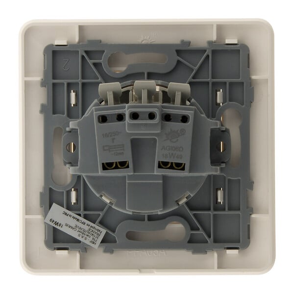 ZENITECH - Prise encastrable Schuko 16A - Blanc - Artezo - Zenitech - large