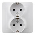 ZENITECH - Double prise encastrée Schuko - Blanc - Orys - Zenitech - vignette