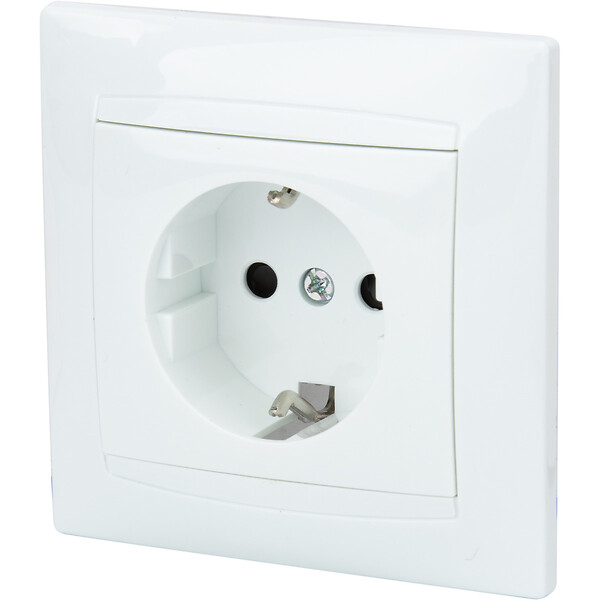 ZENITECH - Prise encastrée Schuko - Blanc - Zyna - Zenitech - large
