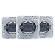 ZENITECH - Lot de 3 prises encastrées Schuko 16A - Gris - Antaria - Zenitech - vignette