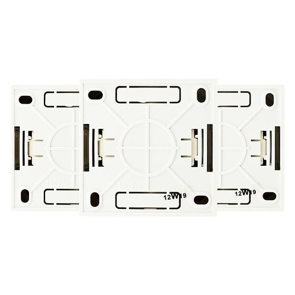 ZENITECH - Lot de 3 prises Schuko saillie 16A Bel'Vue - Blanc - Zenitech - large