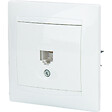 ZENITECH - Prise RJ45 encastrée Zyna - Blanc - Zenitech - vignette