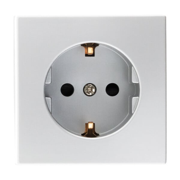 ZENITECH - Prise Schuko saillie 16A Bel'Vue - Argent - Zenitech - large