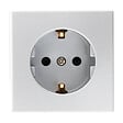 ZENITECH - Prise Schuko saillie 16A Bel'Vue - Argent - Zenitech - vignette