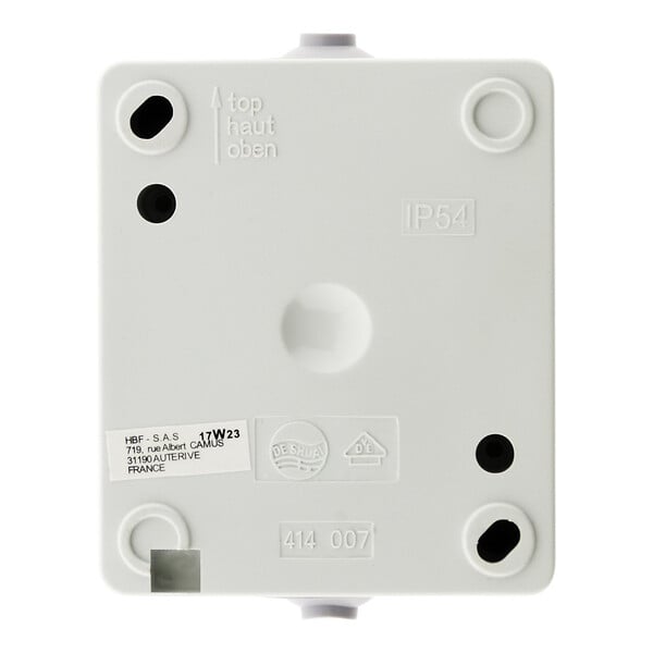 ZENITECH - Prise Aquae étanche en saillie 16A 2P+T IP54 - Blanc et Noir - Zenitech - large