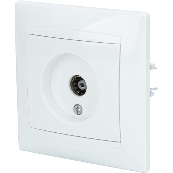ZENITECH - Prise TV encastrée Ø9,52mm Zyna - Blanc - Zenitech - large