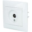 ZENITECH - Prise TV encastrée Ø9,52mm Zyna - Blanc - Zenitech - vignette