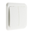 ZENITECH - Interrupteur double encastré Antaria - Blanc - Zenitech - vignette