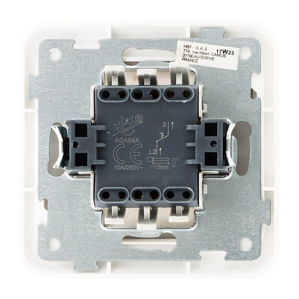 ZENITECH - Bouton de sonnette Antaria Blanc - Zenitech - large