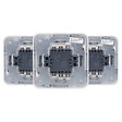 ZENITECH - Lot de 3 interrupteurs simples 10A - chrome - Zenitech - vignette
