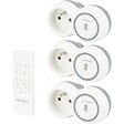 ZENITECH - Pack de 3 prises 2300W + télécommande - Blanc - Bolea - Zenitech - vignette