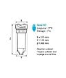 APIC - Filtre tête laiton F67 1"1/4 4.5 m2/h Apic - vignette
