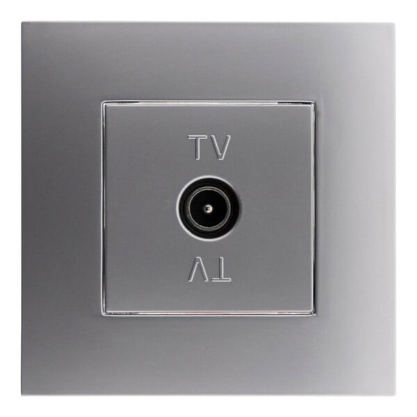 SIMPLEA - Prise TV Simplea montée - module large - gris - Zenitech - large