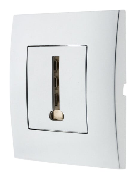 SIMPLEA - Prise téléphone Simplea 8 plots - gris - Zenitech - large