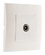SIMPLEA - Prise TV Simplea montée - module large - blanc - Zenitech - vignette