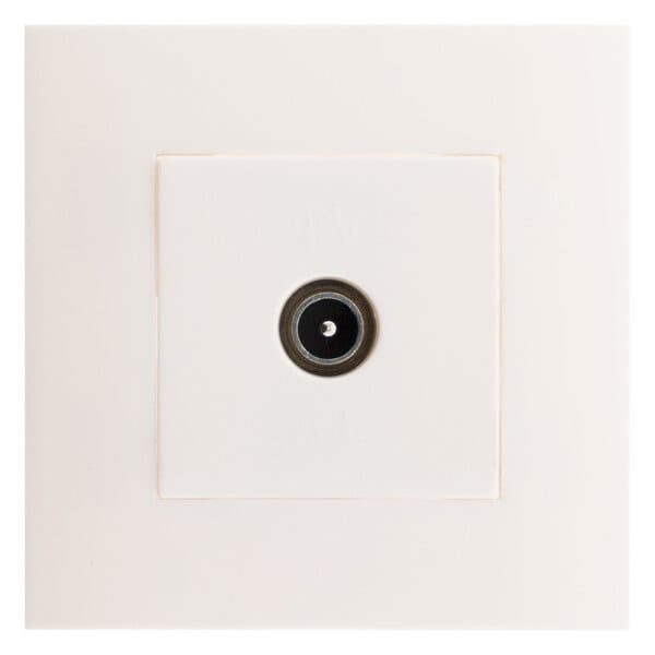 SIMPLEA - Prise TV Simplea montée - module large - blanc - Zenitech - large
