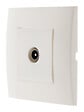 SIMPLEA - Prise TV Simplea montée - module large - blanc - Zenitech - vignette