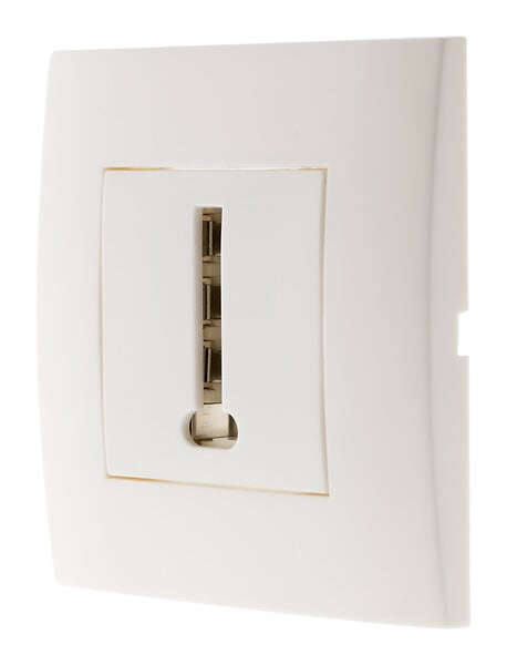 SIMPLEA - Prise téléphone Simplea 8 plots - blanc - Zenitech - large